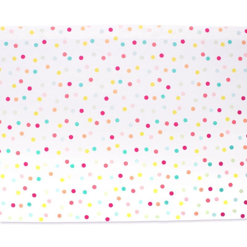 DII Polka Dot Party Print Tabletop Collection Reusable & Machine Washable, Table Runner, 14x72, Multicolor Confetti Dots - Image 3